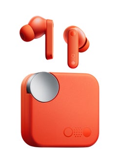 Buy Buds, With Dirac Opteo For Hifi Sound And Ultra Bass Technology, Upto 42dB Noise Cancellation With 35.5 Hours Of Playback Time, Bluetooth 5.3, Dual Connection Supported Orange in Egypt