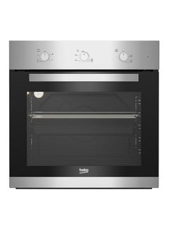 Buy Gas Oven With Electric Grill, 60 cm - Fan Assisted and Cooling Fan - 66 L 5000 W BBIH12100XC Silver and Black in Egypt