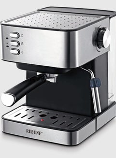 اشتري Espresso Coffee Machine With Milk Steaming Wand 1.6 L 850 W RE-6-020 Silver في السعودية