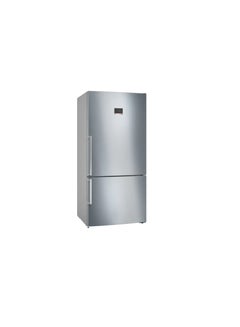 Buy Series 6, Free-Standing Fridge with Freezer at Bottom, 186 x 86 cm - KGN86CI3E8 Stainless Steel in Egypt