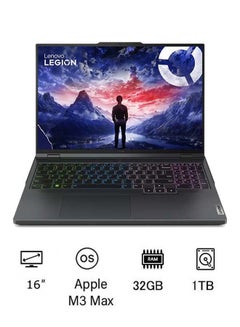 Buy Legion Pro 5 Laptop With 16-Inch Display, Core i9-14900HX Processor/32GB RAM/1TB SSD/8GB Nvidia Geforce 4070 Graphics Card/Windows 11 English/Arabic Onyx Grey in UAE