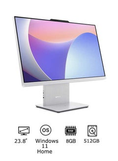 Buy AIO 3 With 23.8-Inch Display, Core i5-13420H Processor/8GB RAM/512GB SSD/Intel Iris XE Graphics/Windows 11 English/Arabic White in UAE