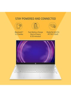 Buy Pavilion 15 Laptop With 15.6-Inch FHD Display, Core i5 Processor/16GB RAM/512GB SSD/Intel Iris XE Graphics/Windows 11 + Free Mouse English Grey in UAE