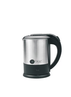 اشتري AFRA Portable Electrical Kettle, 1.0L- 1500w, Removable Cover, Water Level Indicator, Stainless Steel Concealed Heating Element, Overheat Protection, AF-1015KTSS, 2 Year Warranty 1 L 1500 W AF-1015KTSS black في الامارات