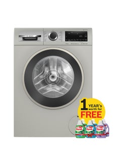 اشتري Front Load Washing Machine + Free 12 x 1 Liter Of Persil Detergent 10 kg 2300 W WGA2540XGC Silver في الامارات