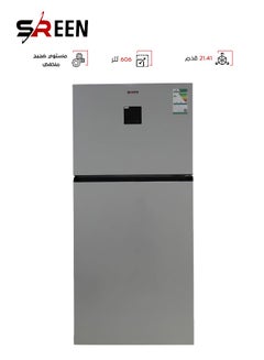Buy Double Door Refrigerator 21.41 Feet 606 L SRTM-605NF Silver in Saudi Arabia