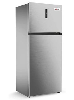 Buy Double Door Steam Refrigerator 20.5 Feet Glass Shelves 580 L SRTM754NF Silver in Saudi Arabia