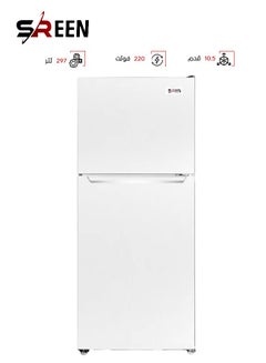 اشتري Double Door Refrigerator 10.5 Feet 297L 310 kW SRTM386NF White في السعودية