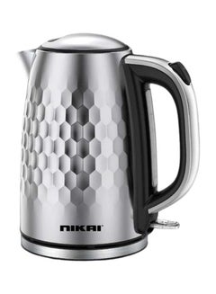 اشتري Stainless Steel Electric Kettle With Double Layer Cordless 1.7 L 2200 W NK592SS Silver في السعودية