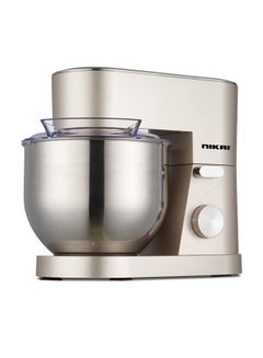 Buy Stand Mixer 6 Speed With Pulse And 3 Mixing Modes 1000 W NSM500A Gold in Saudi Arabia