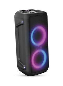 Buy Party Speaker, 100 Watts, 12.76kg, 4500Ma Battery, Side Handle And Wheels, With Remote Control, ESMA Approved, 2 Years Warranty AF-100PSBK Black in UAE