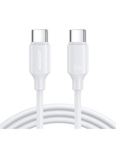 Buy S-CC060A9 60W Type-C-to Type-C Fast Charging Data Cable, 1M - White in Egypt