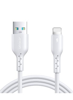Buy A26 3A USB-A to Lightning Fast Charging Data Cable, 1M - White in Egypt