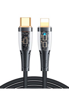 Buy S-CL020A3 Intelligent Power-Off 20W Type-C to Lightning Fast Charging Cable, 1.2m - Black in Egypt