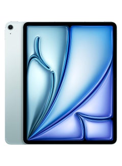 اشتري iPad Air 2024 (الجيل السادس) مقاس 13 بوصة وسعة 128 جيجابايت وواي فاي باللون الأزرق - إصدار الشرق الأوسط في الامارات