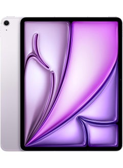 Buy iPad Air 2024 (6th Generation) 13-Inch 128GB Purple 5G - Middle East Version in Saudi Arabia