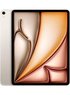 Buy iPad Air 2024 (6th Generation) 13-Inch 256GB Starlight 5G - Middle East Version in Saudi Arabia