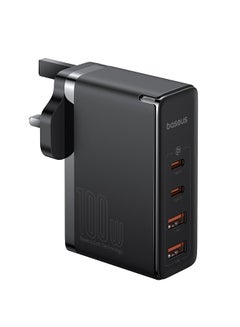 Buy GaN5 Pro Fast Charger Dual Type C And Dual USB 100W With Mini Cable Type-C To Type-C 1M Black in Saudi Arabia