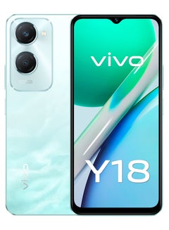 اشتري Y18 4G Dual SIM Wave Aqua 6GB RAM And 128GB ROM, 5000mAh - Middle East Version في مصر