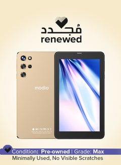 اشتري Renewed - M12 Tablet 7-Inch HD Display Gold 6GB RAM 256GB 5G - International Version في السعودية