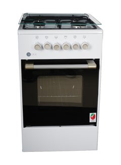 اشتري Free Standing Cooking Range, 50x50, 4 Burners, Compact, Adjustable Legs, Tray And Grid Included AF-5050CRGW Enamel في الامارات