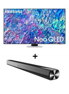 Buy 55-Inch QN85B Neo QLED 4K Smart TV 55QN85BAUXEG + 2.0CH Soundbar Plus Bluetooth, Usb, Fm Radio With 600W PMPO 55QN85B+THN322B Black in UAE