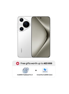 اشتري Pura 70 Pro Dual SIM White 12GB RAM 512GB + Huawei Freebuds Pro3 + 6 month Huawei Care+ - Middle East Version في الامارات