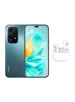 Buy 200 Lite Cyan Blue Dual SIM 8GB RAM, 256GB 5G With Include Gifts | Honor Earbuds X5 | Honor Service Care+ - Middle East Version in Saudi Arabia