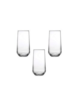 اشتري Pasabahce Large Cups Set of 3 – Allegra- (470ml)- Clear Color-Turkey Made clear في مصر