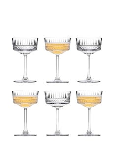 اشتري Pasabahce Elysia Coupe Cocktail Cup-260ml Set of 6 Cups-Turkey Made clear في مصر