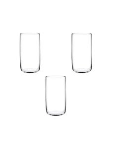 اشتري Pasabahce Large Cups Set of 3 – Iconic- (365ml)- Clear Color-Bulgarian Made clear في مصر