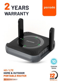 اشتري 4000 mAh Portable CPE MiFi 3G/4G Wireless Router 4000mAh Black and Gray في الامارات