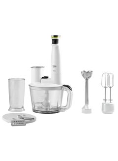 Buy Hand Blender - 1500 Watts - 1.75 Litres Capacity - Full Stanless Steel Cutting System - White - RHB 5050 in Egypt