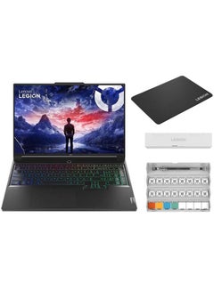 Buy Legion Pro 7 16IRX9H Gaming Laptop With 16-Inch WQXGA (2560x1600) IPS Display, Core i9-14900HX Processor/32GB RAM/2TB SSD/Windows 11/16GB GeForce RTX 4090 With 4 Switchable Keycaps and Easy Tool + Lenovo Legion Gaming Speed Mouse Pad M English/Arabic Black in UAE