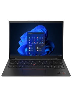 اشتري X1 Carbon Gen 10 Business Laptop With 14-Inch FHD Display, Core i7-1255U Processor/16GB RAM/1TB SSD/Intel Iris Xe Graphics/Windows 10 Pro English Black في الامارات