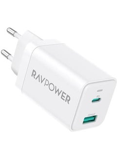 Buy RAVPower RP-PC171 45 Watt 2-pPort Wall Charger, White White in Egypt