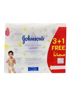 Buy Baby Ultimate Clean Wipes, 3+1 Packs of 192 Wipes in Saudi Arabia