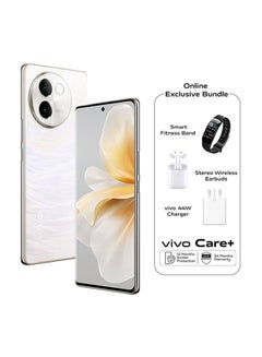 Buy V30e 5G Dual SIM Dreamy White 12GB RAM And 256GB With Online Exclusive Gifts: Smart Fitness Band, TWS Earbuds, 24 Months Extended Warranty, 12 Months Screen Damage Protection - Middle East Version in Saudi Arabia