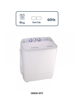 Buy Twin Tub Washing Machine 10 kg SRWM-10TT White in Saudi Arabia