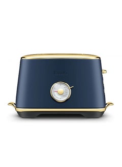 Buy The Toast Select Luxe Brass 2 Slice Toaster 1000 W BTA735DBB/AU Damson Blue Brass in UAE