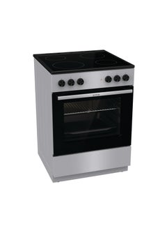 Buy Gorenje Electric Cooker 60cm 4 Burners with Oven Capacity 65L GEC6A11SG Multicolour in Egypt
