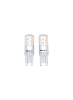 Buy 2-Piece 2.6W Long Lasting Dimmable G9 LED Capsule Set Warm White PHI-929002389968 Warm White in Saudi Arabia