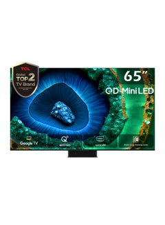 اشتري 65- Inch TV 4K Premium QD-Mini LED 2000+ LDZ 144Hz VRR Ultra-slim Design Google TV Dolby Sound & Vision Model (2024) 65C855 Brushed Titanium في الامارات