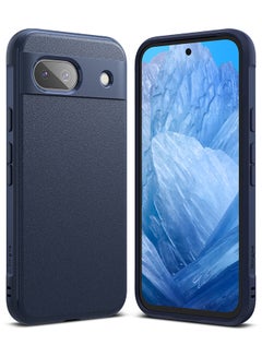 اشتري Onyx Compatible With Google Pixel 8A Case, Enhanced Grip Tough Flexible TPU Shockproof Rugged TPU Bumper Drop Protection Phone Cover - Navy في مصر