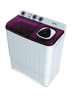 Buy Semi Automatic Washing Machine With Twin Tub 7 kg 510 W CK638 White in Saudi Arabia