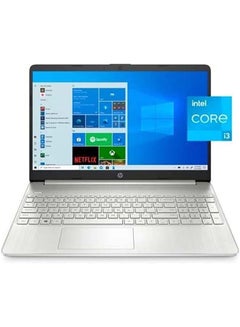 اشتري Laptop With 15.6-Inch Display, Core i3-1115G4Processor/8GB RAM/256GBIntel Iris XE Graphics/Windows 10 Home English Natural Silver في الامارات