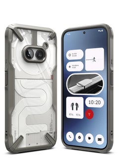 Buy Fusion-X Compatible With Nothing Phone (2A) Case , Anti-Scratch Dual Coating Advanced Rugged Hybrid Heavy Duty Bumper Phone Case Cover - Grey in UAE