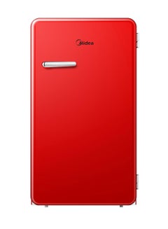 Buy 142L Gross Single Door Retro Style Refrigerator, Compact Size Free Standing, Best For Bedroom, Office & Mini Bar, Freezer Compartment Inside, Quick Cooling & Easy Cleaning 142 L MDRD142SLE32 Red in UAE