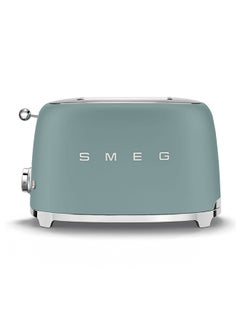 Buy 50s Retro Style 2 Slice Toaster 950 W TSF01EGMAU Emerald Green in UAE