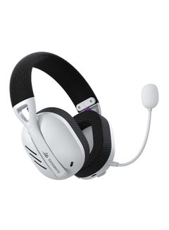 Buy Gaming Headset with Detachable Microphone, 40mm Drivers, Super Soft Memory Foam Earcups with Sound Isolation, White in Saudi Arabia